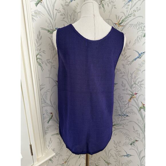 Chicos Design Purple Sleeveless Made In USA Vtg New With Tag Size S/M Knit Tank - Picture 3 of 7